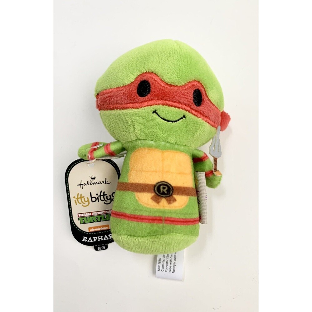 NEW Hallmark Itty Bittys RAPHAEL Plush Toy NWT Teenage Mutant Ninja Turtles
